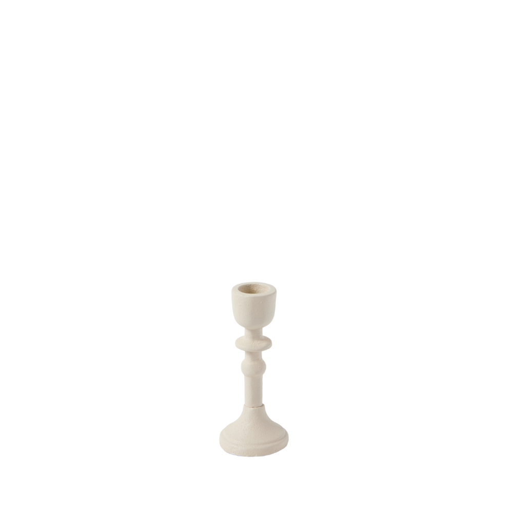 Castiçal Solar — 11 cm — Ecru