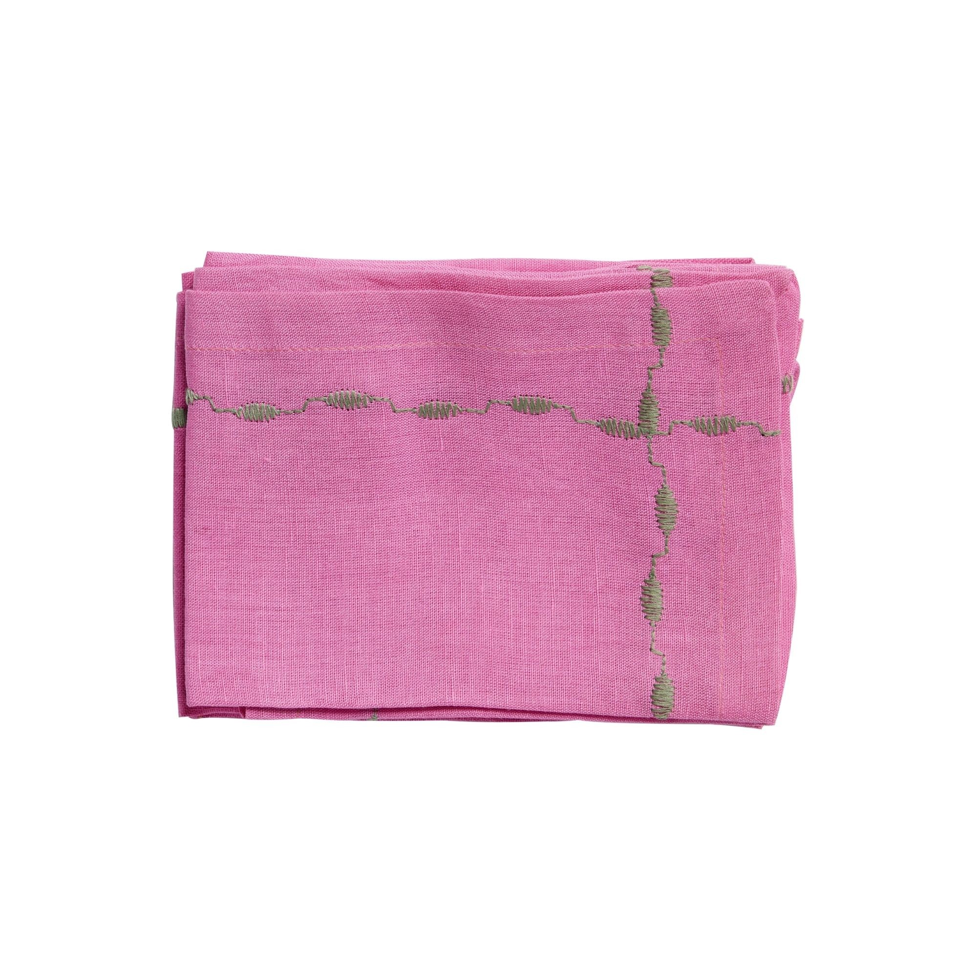 Conjunto de 2 Guardanapos Meadow — Rosa